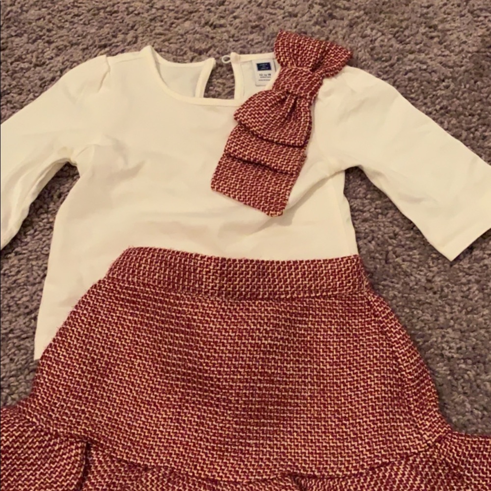Janie & Jack top and skirt